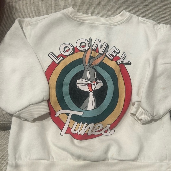 Zara Other - Zara Kids White Looney Tunes Sweatshirt